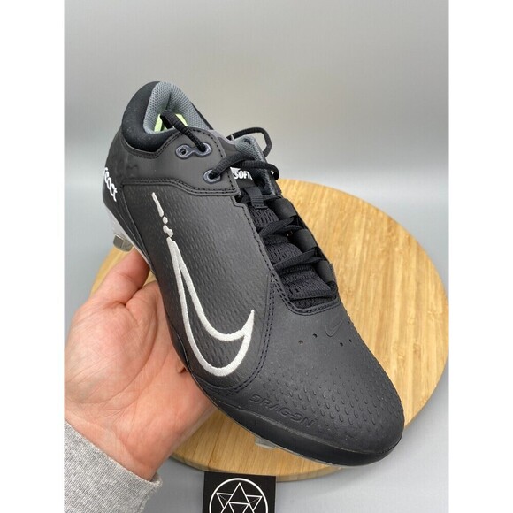 Nike Softball Cleats Womens 12 Hyperdiamond 4 Elite Black White Shoe CZ5917-005 - Picture 11 of 16